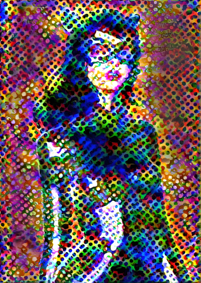 catgirl, retextured, graphic art