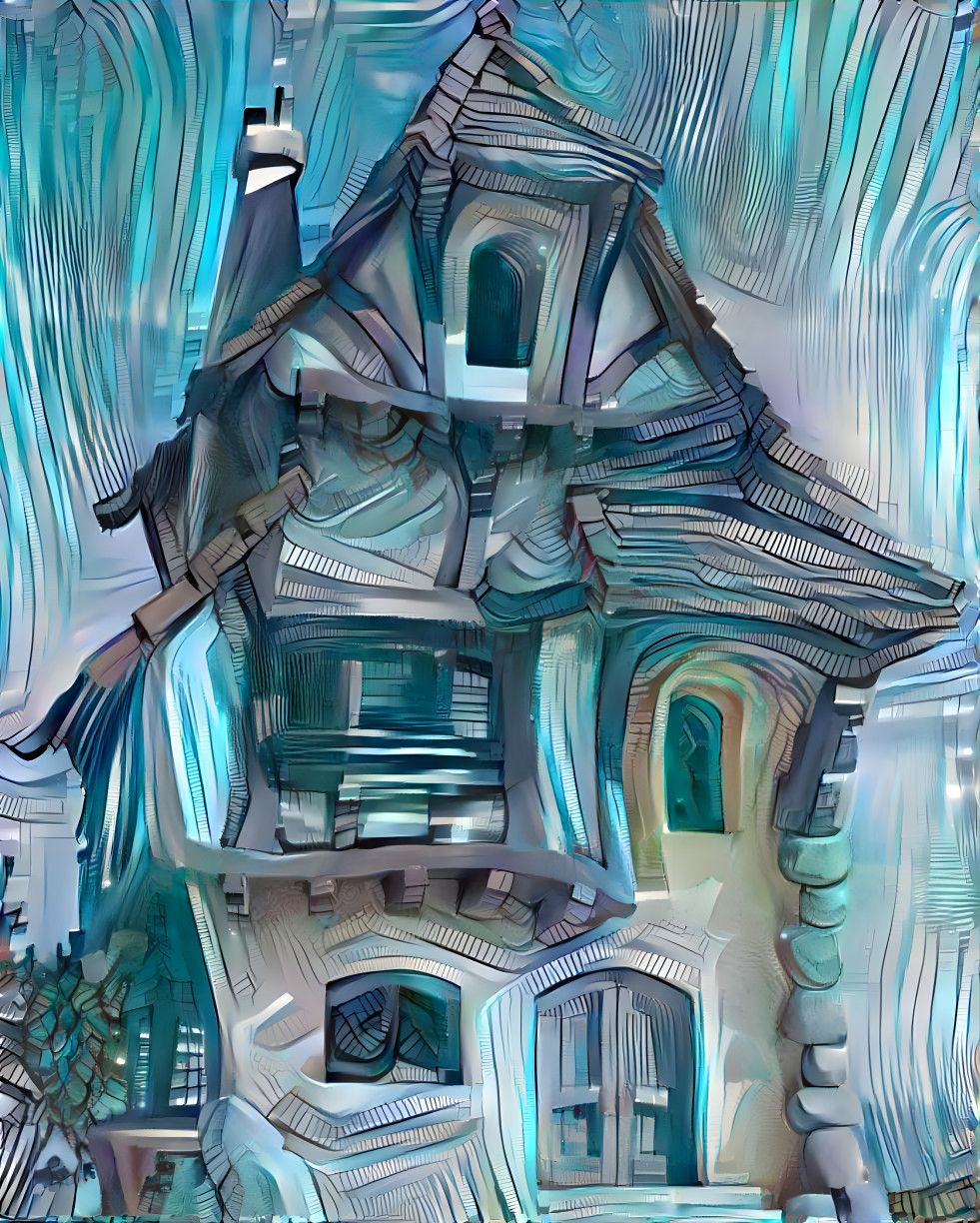 story book house retexture, aqua techno