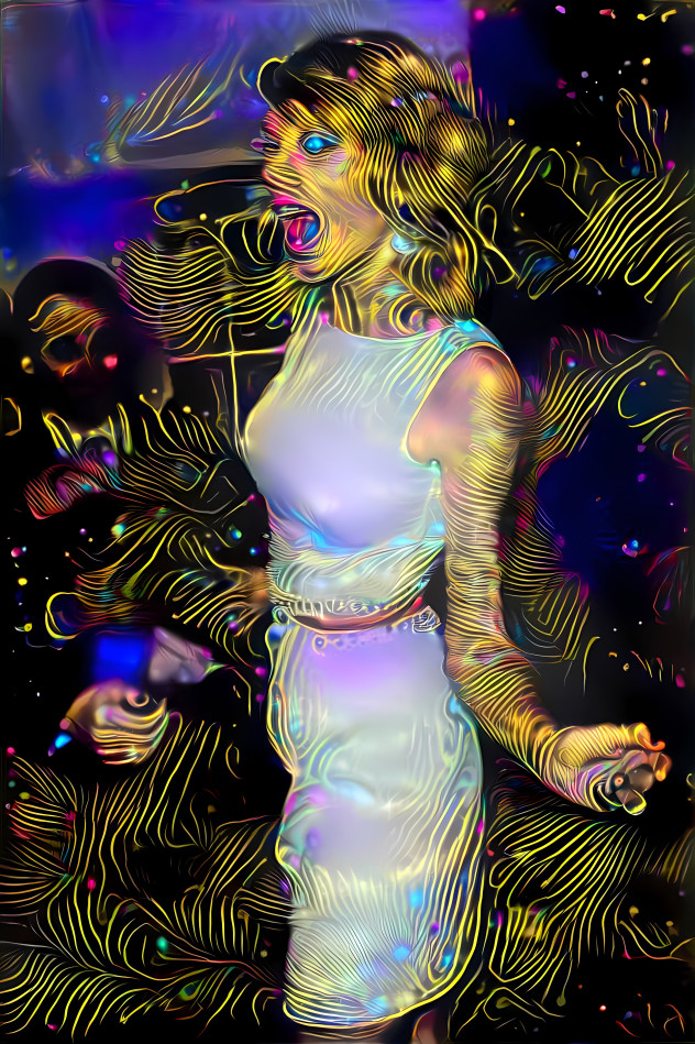 taylor swift, gold swirls on black, iridescent