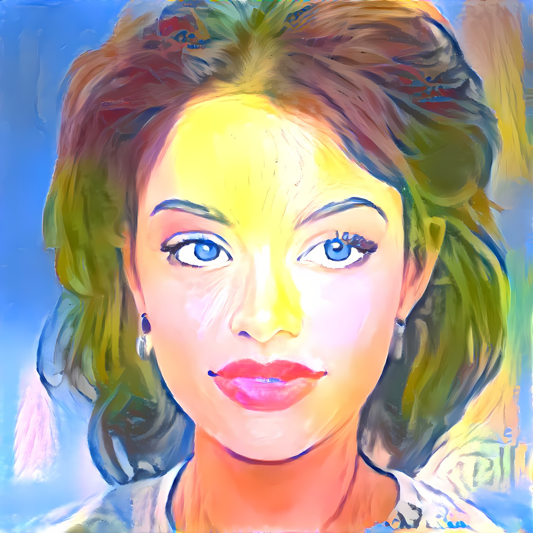 ai, model, retextured as painting