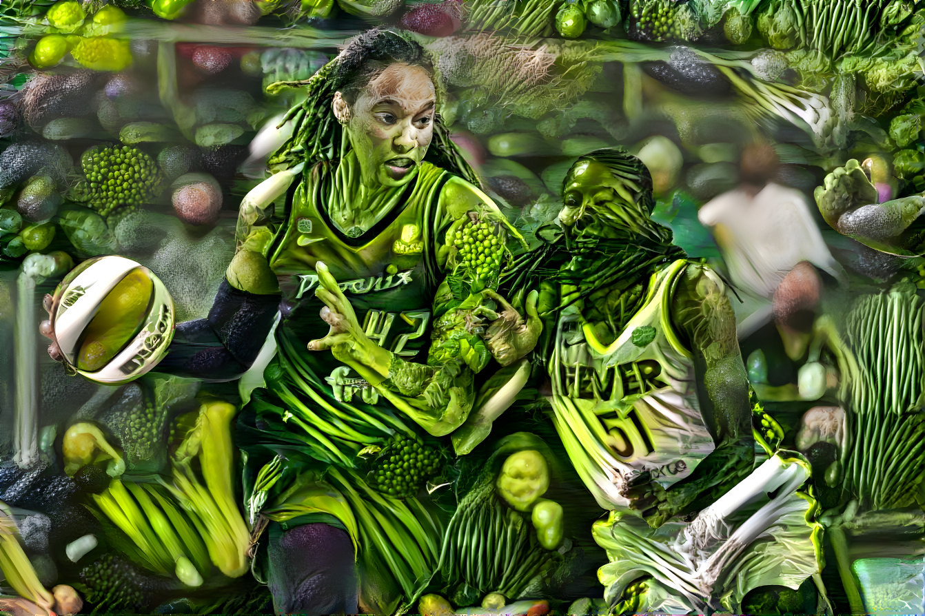 brittney griner retextured vegetables