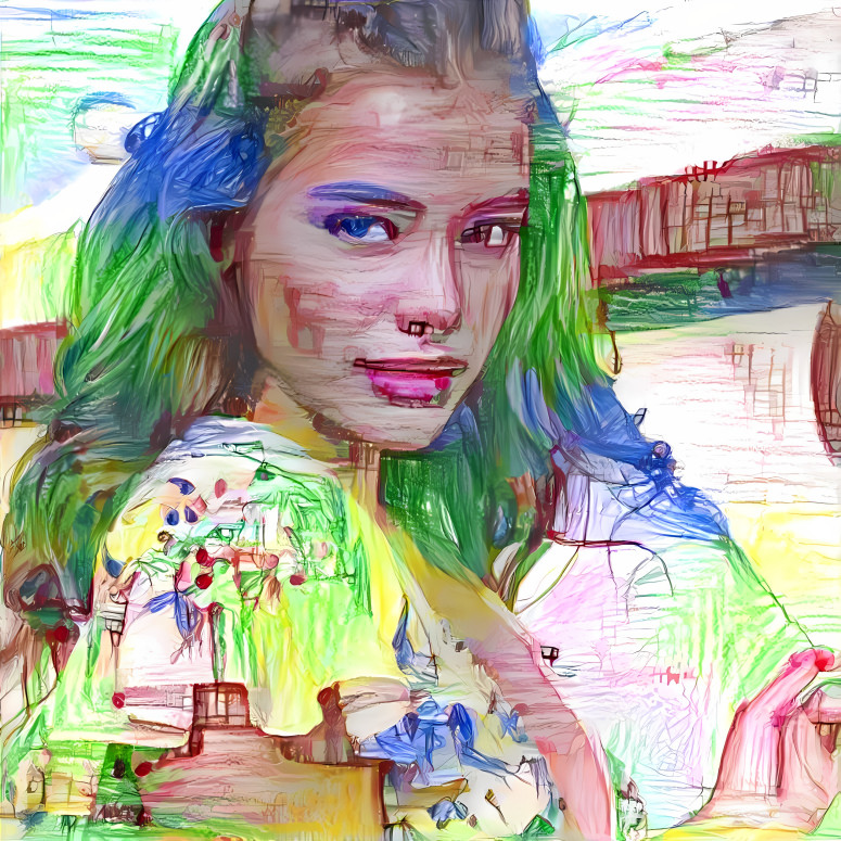 barbara palvin pinches twirls hair, color crayons