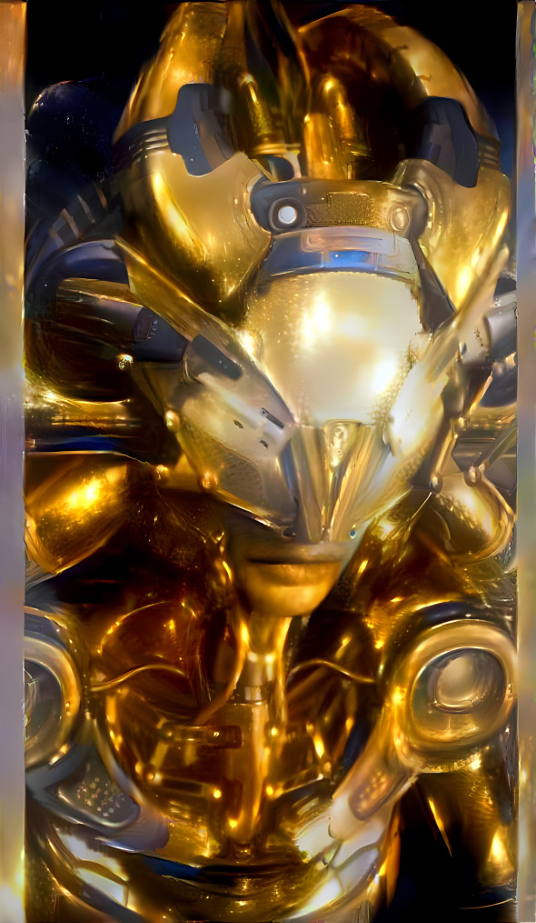 cyborg retextured gold