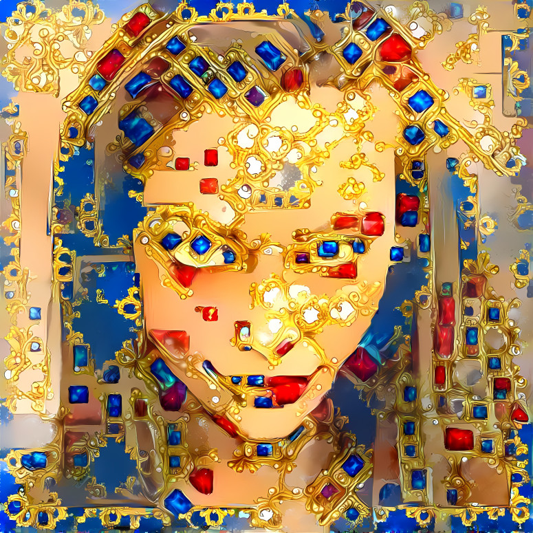 ai, model, retextured, red & blue jewels on yellow