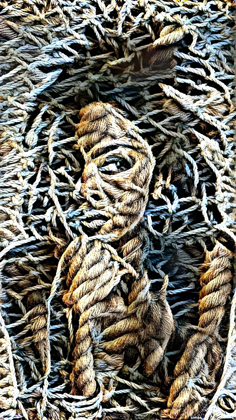 lauryn hill, retextured, rope