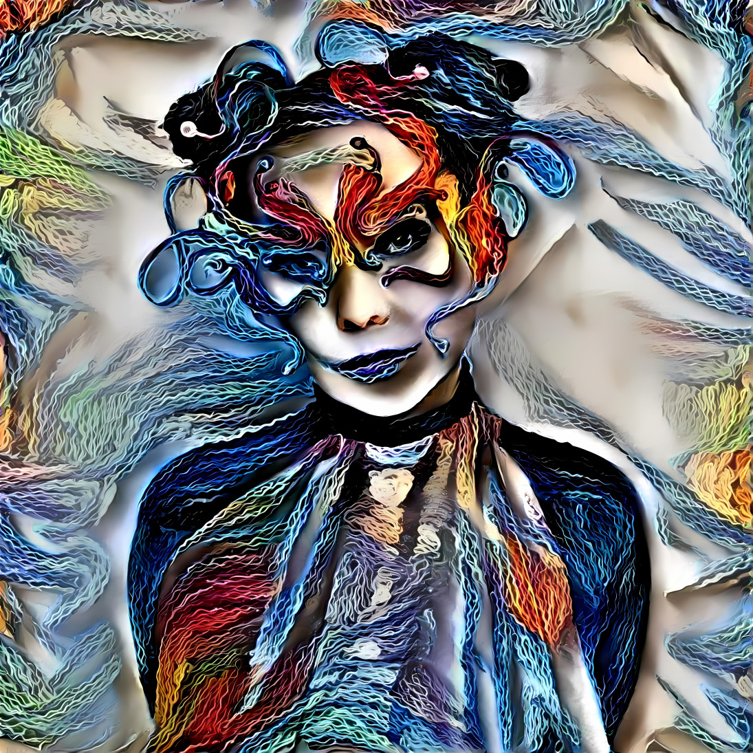 bjork retextured 3d art