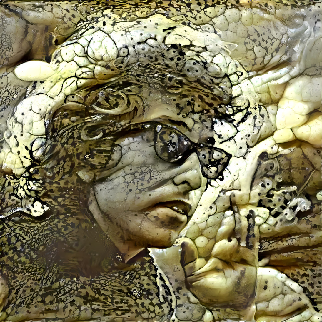 bob dylan wearing sunglasses, crocodile skin