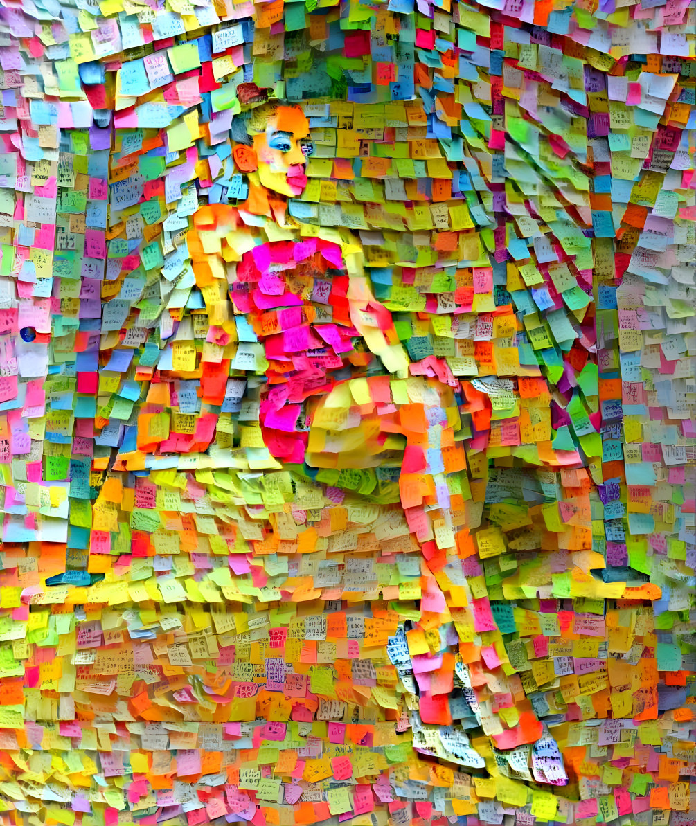 liza koshy, postit notes, retexture