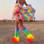 Colorful Costume and Platform Boots at Dusty Outdoor Event