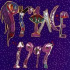 Stylized "Dance 1997" text with cosmic backdrop and floral accents