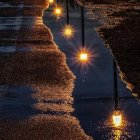 Fantasy landscape featuring gothic architecture, red cliffs, multiple suns in the sky, and reflective