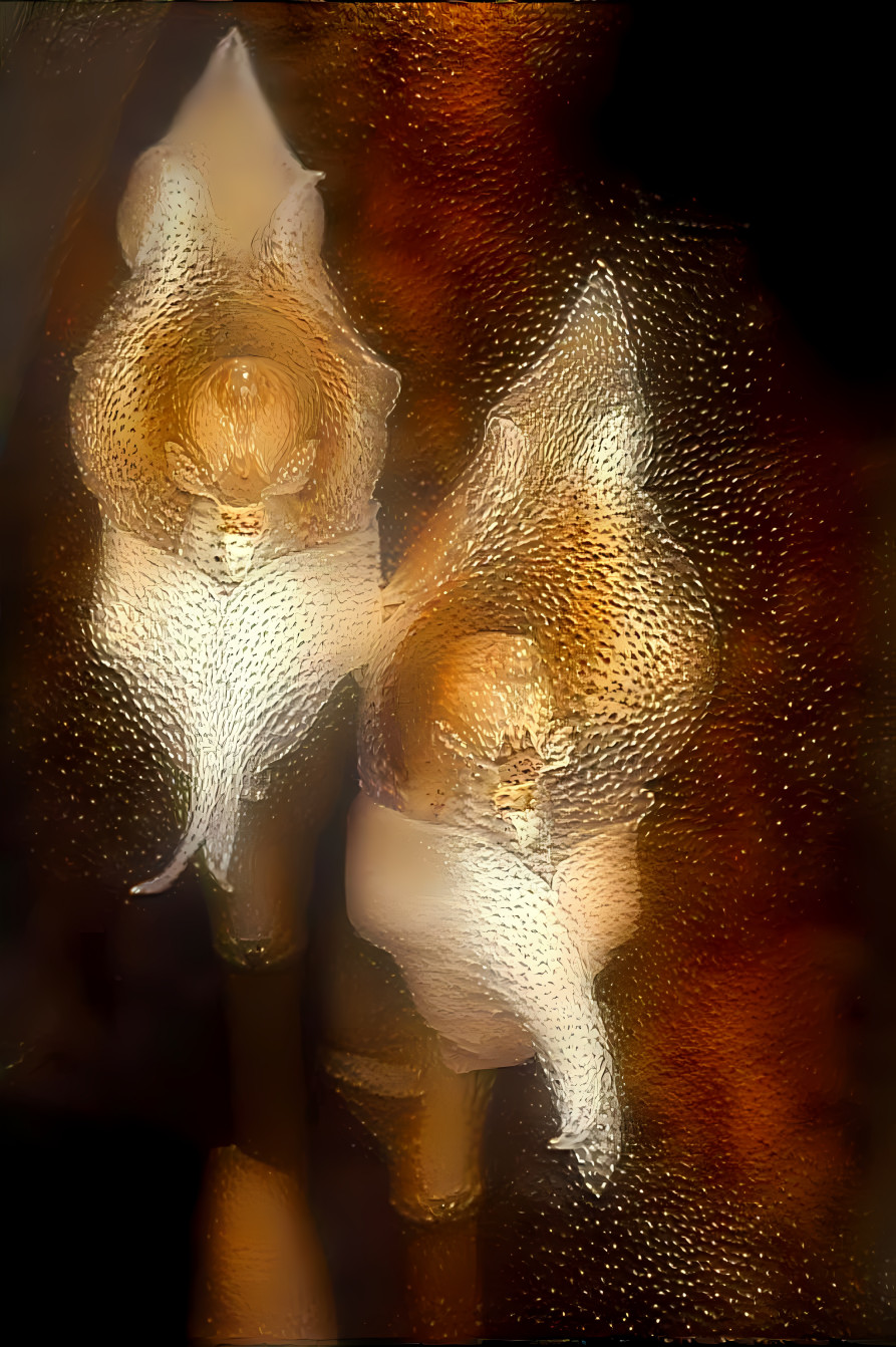 orchids,  retextured with golden body