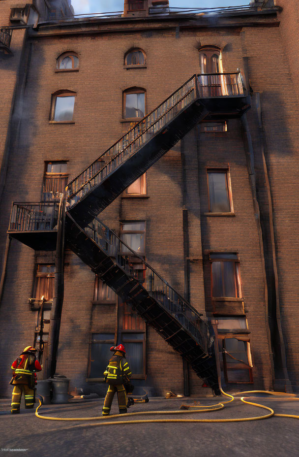 The Irony of a Burnt Fire Escape