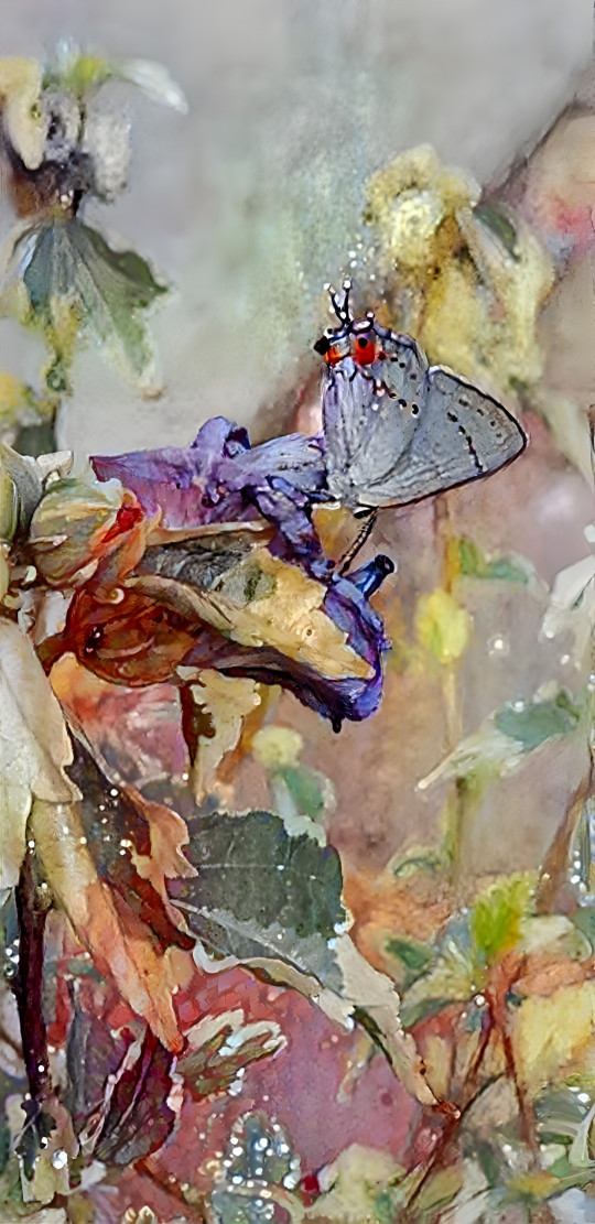 Gray Hairstreak and Hibiscus 