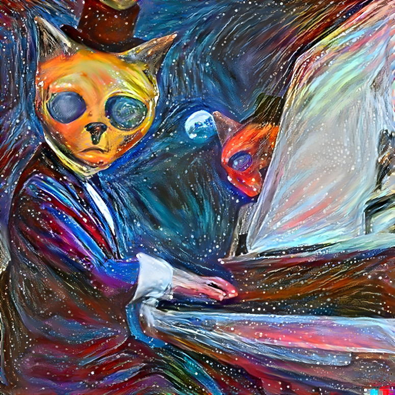 Cat on the Keys