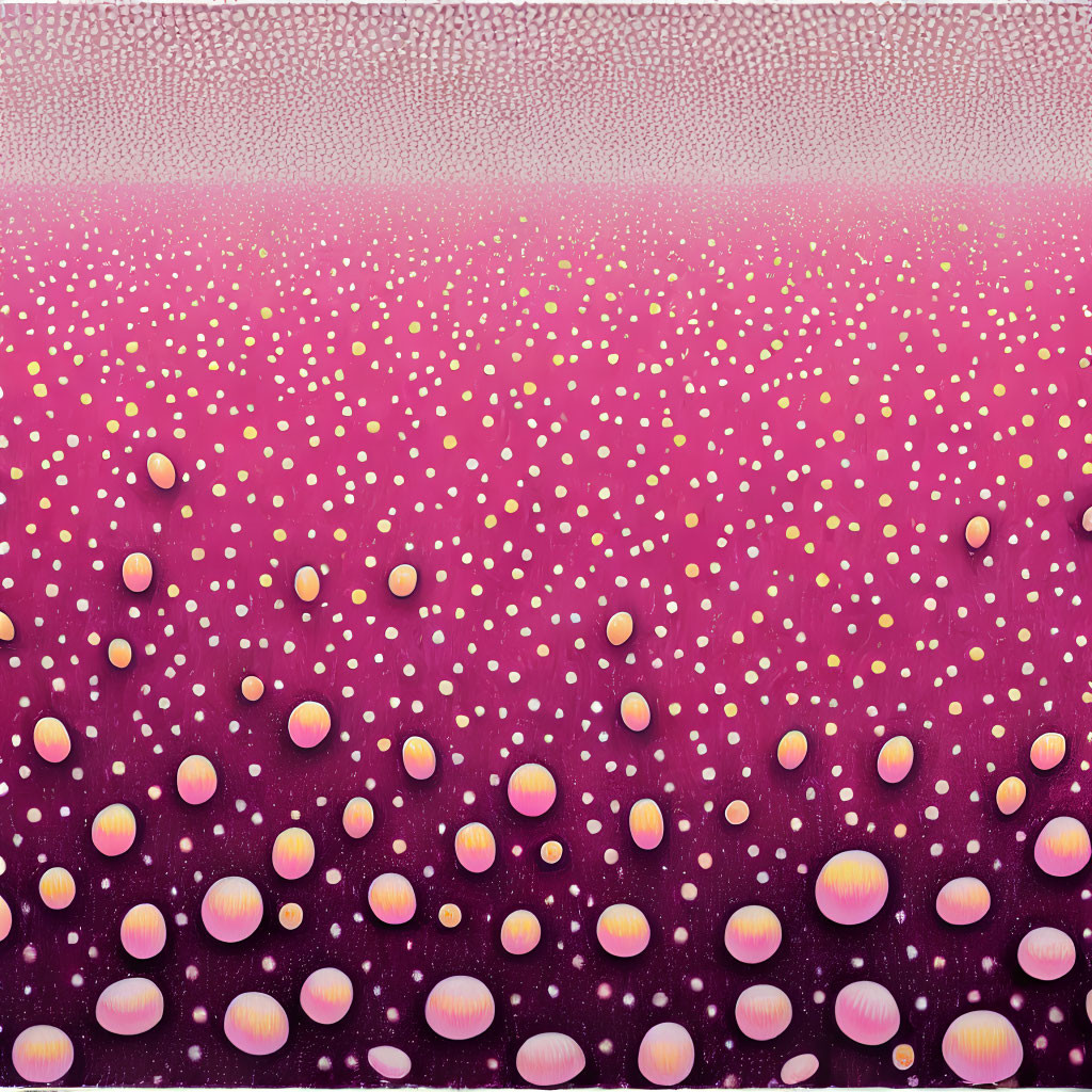 Gradient Surface with Condensation Droplets Resembling Starry Nebula