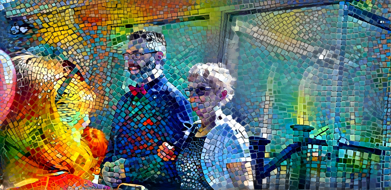 Kody and his Mom at his Wedding - Mosaic