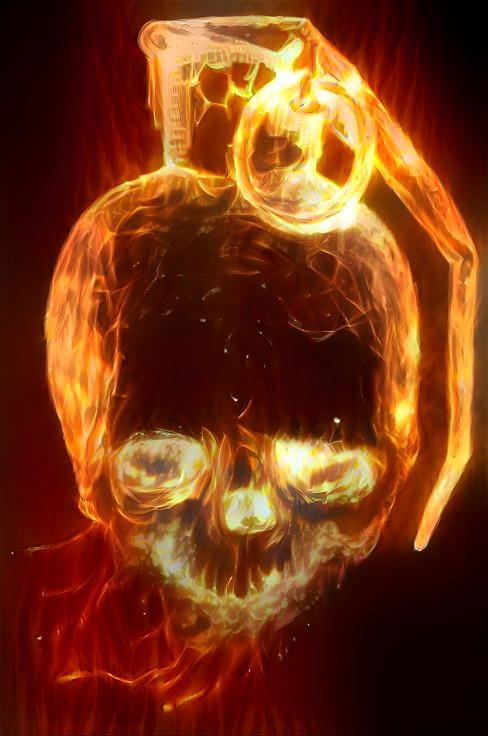 Firey Skull Grenade