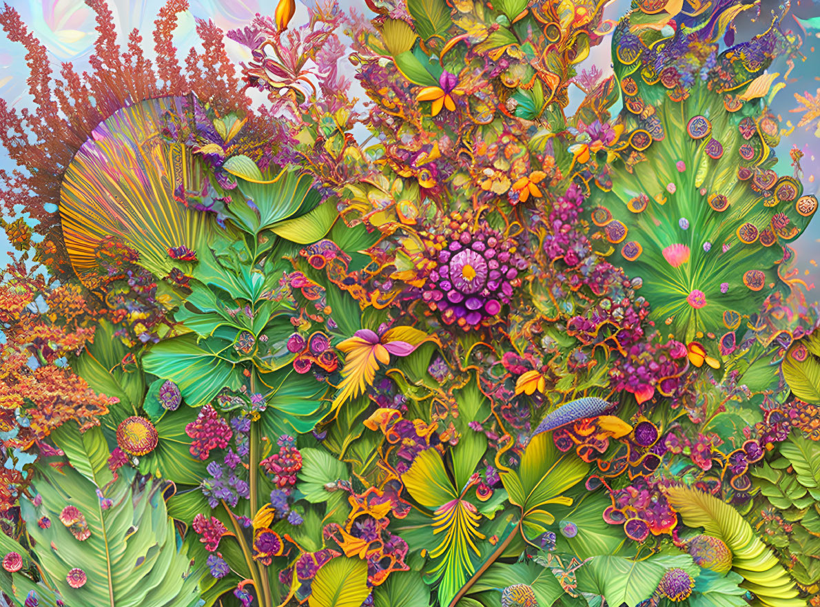 Colorful Surreal Art: Fantastical Plants, Flowers & Creatures