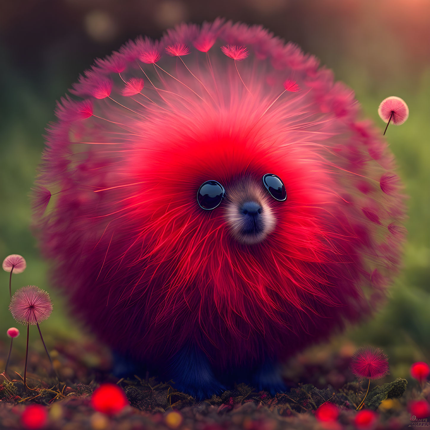 red puff 