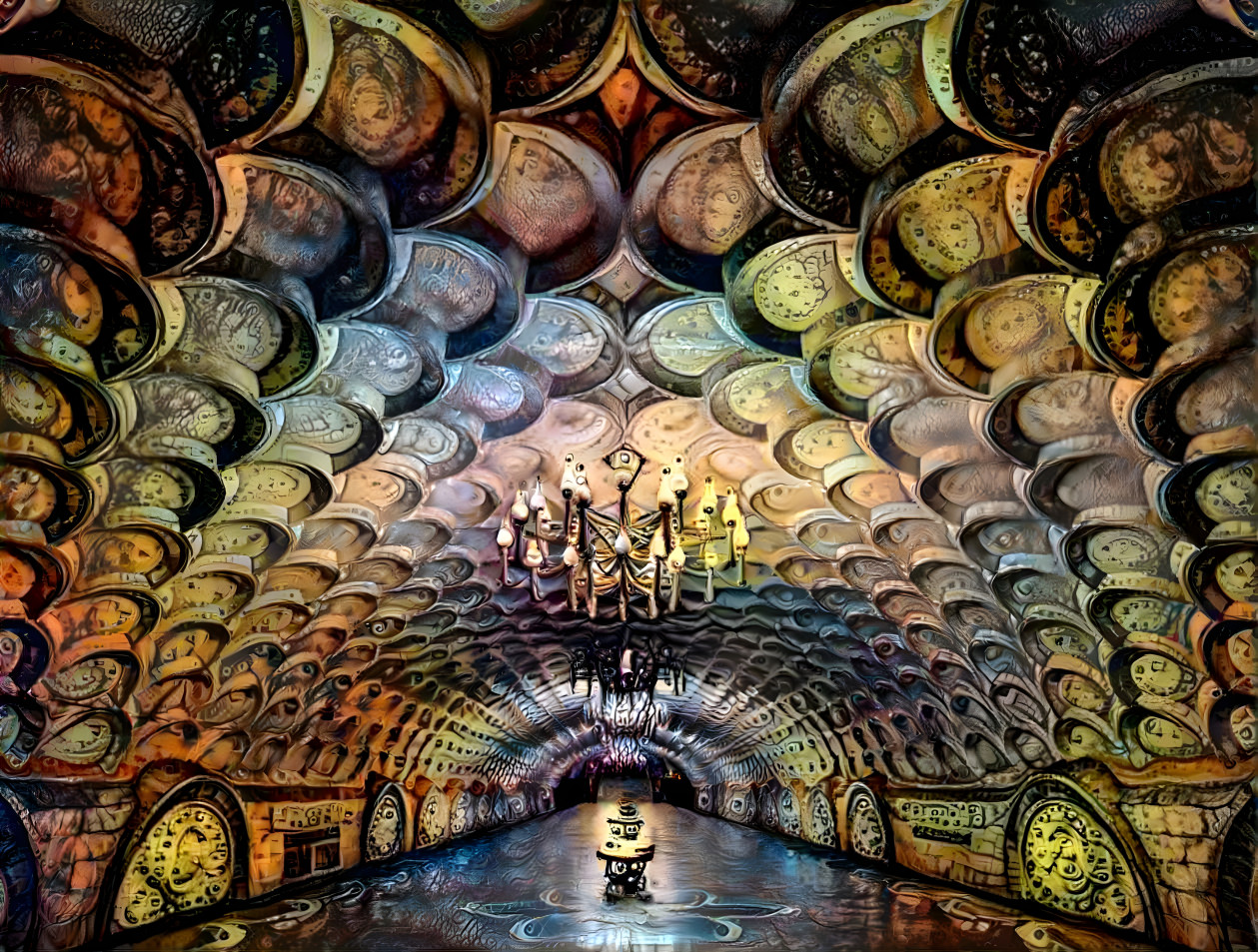 Deep Dream Subway Station in Kharkiv, Ukraine