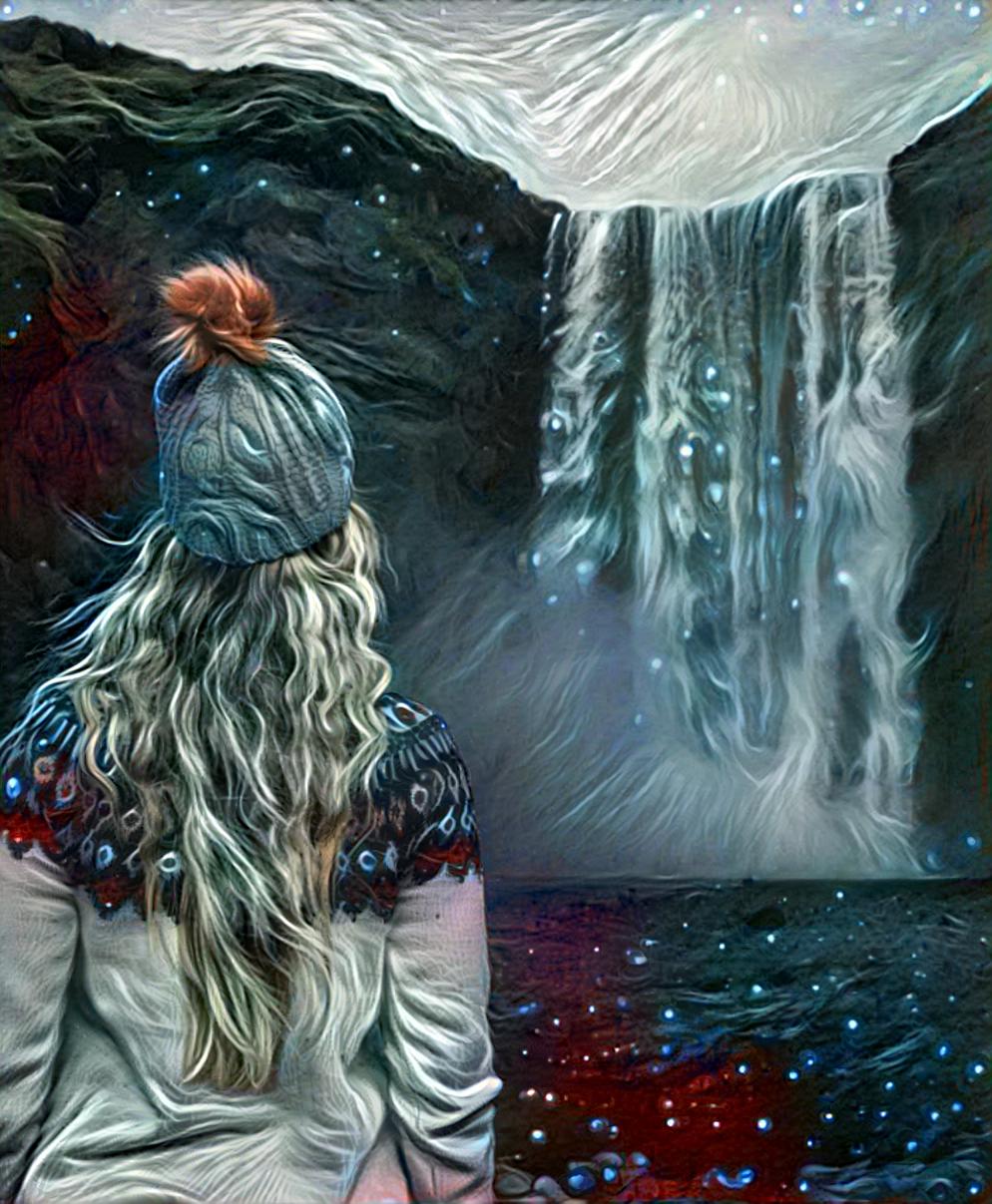 Deep Dreaming Icelandic Waterfalls