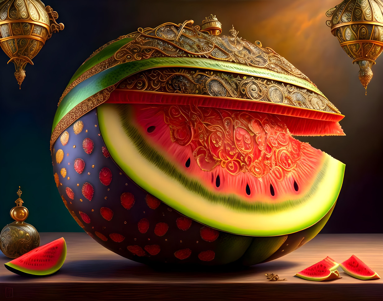 A Watermelon awaits coronation. 