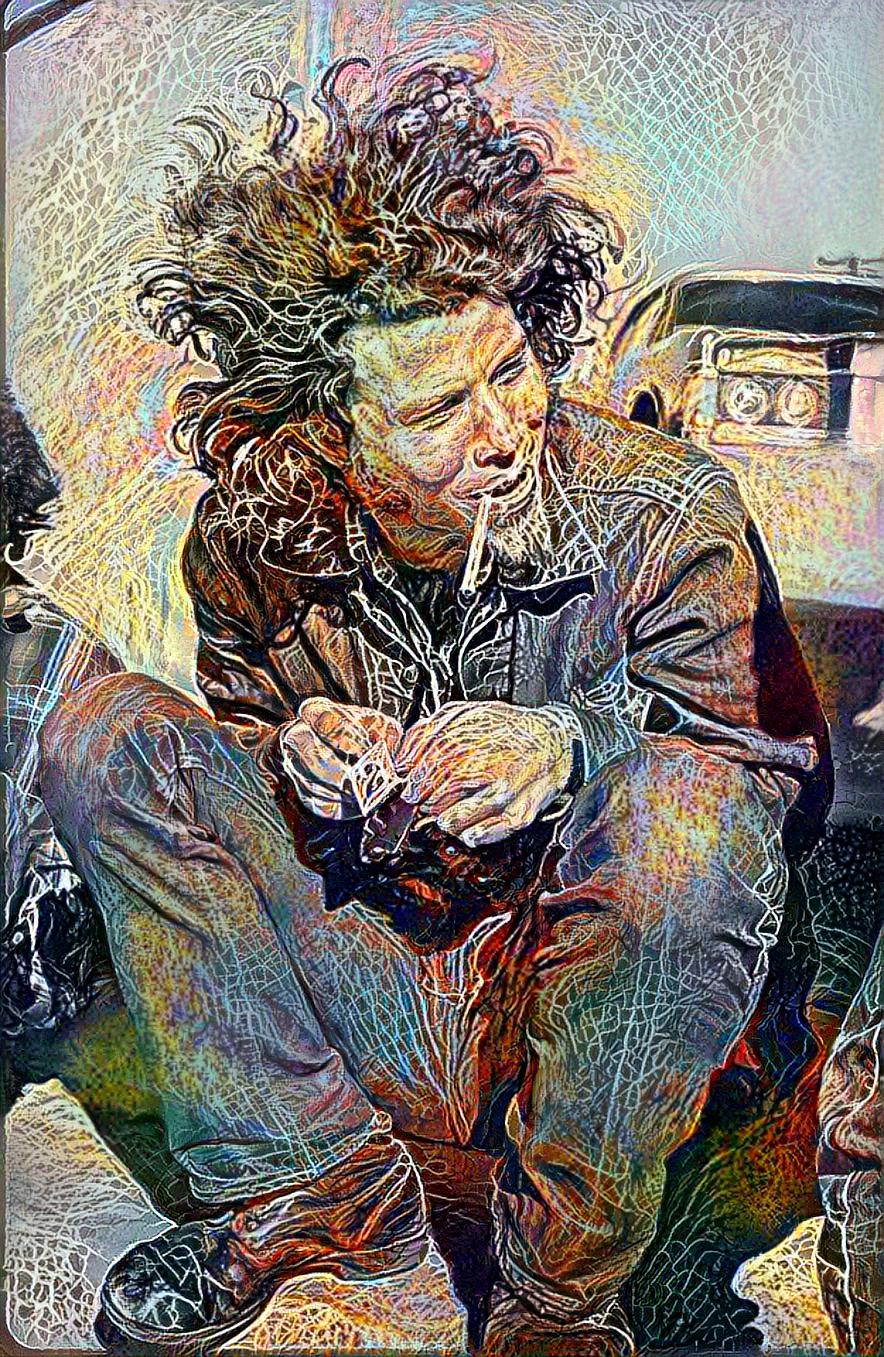 Young Tom Waits' Hipster Deep Dream