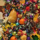 Multiple Santa Clauses in Festive Room with Christmas Tree and Gifts