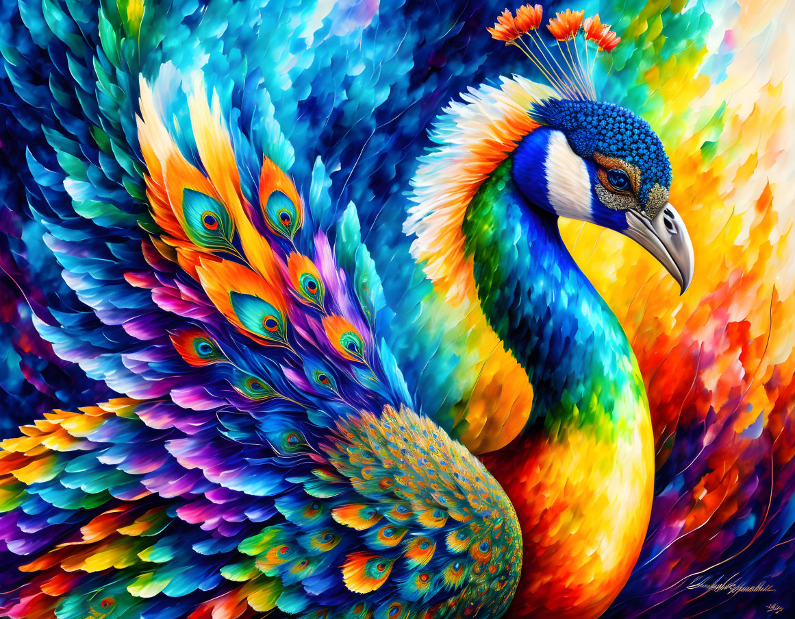 Colorful Peacock