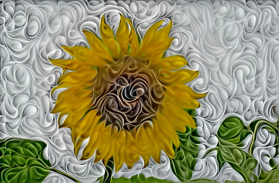 Paper sunflower 