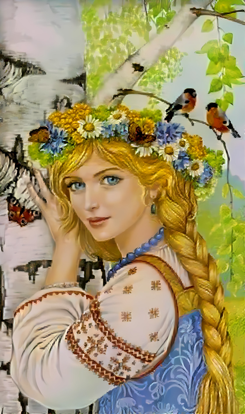 Lelya is the goddess of spring in Slavic mythology