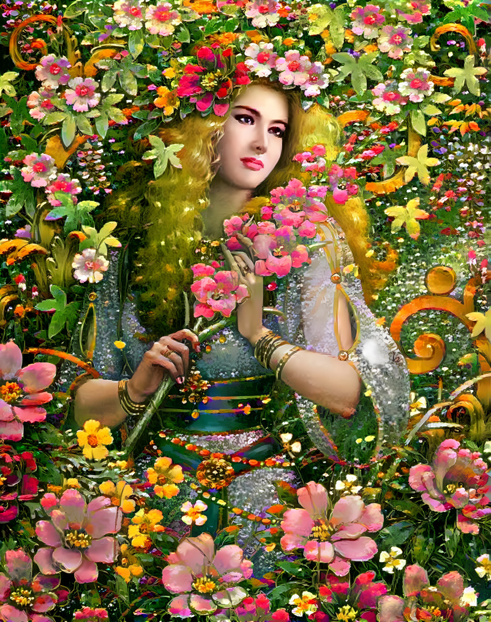 Flora, goddess of flowers 