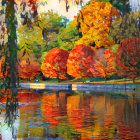 Vibrant Autumn Landscape with Colorful Foliage