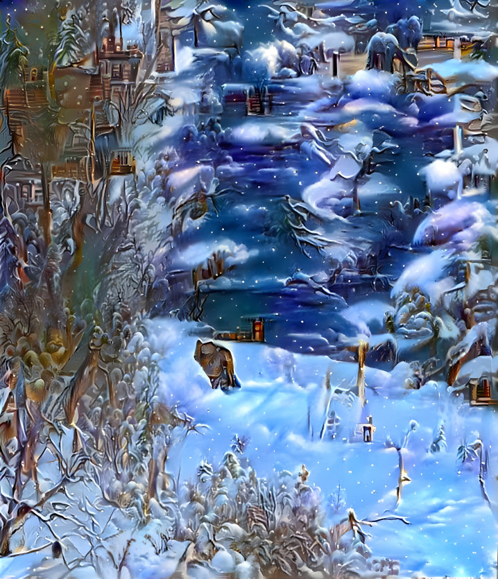 Coyote - winter scene