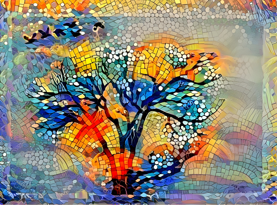 Tree Abstract - mosaic style