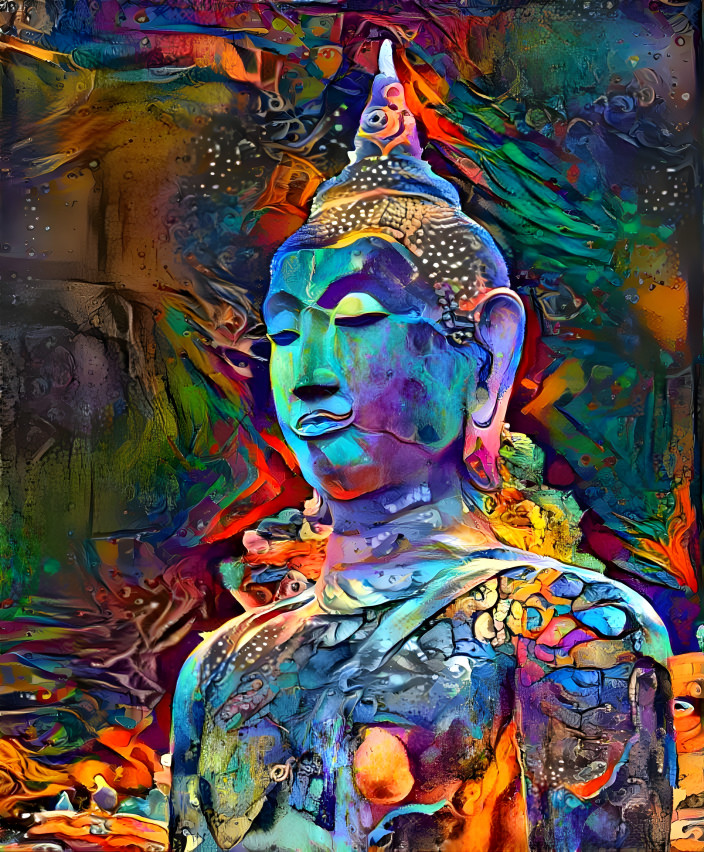 Buddha - colorful style