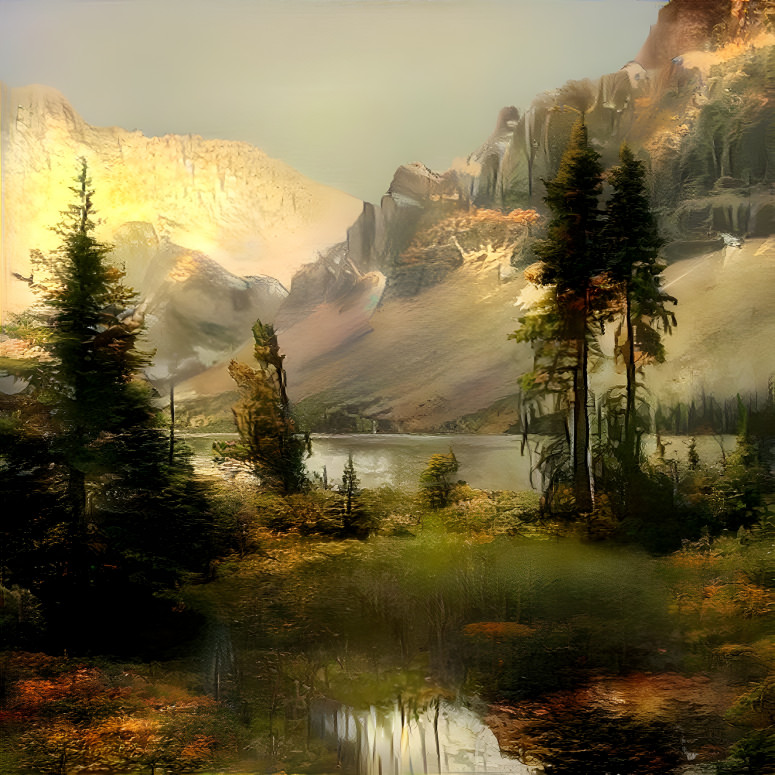 Landscape - old oil painting style