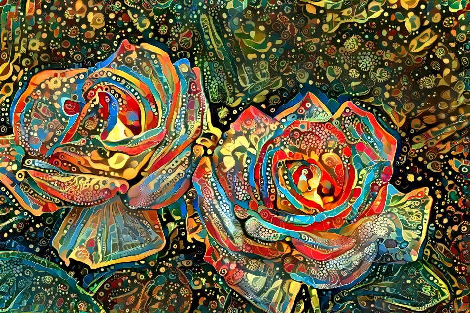 Two Roses in Paisley