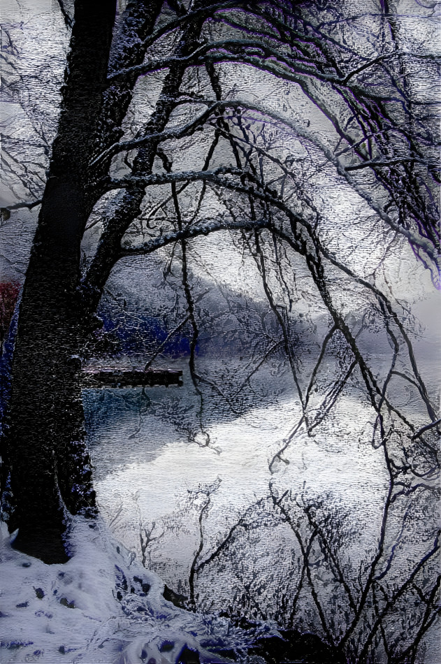 Lake Crescent in winter.  Taken from Barnes Point.