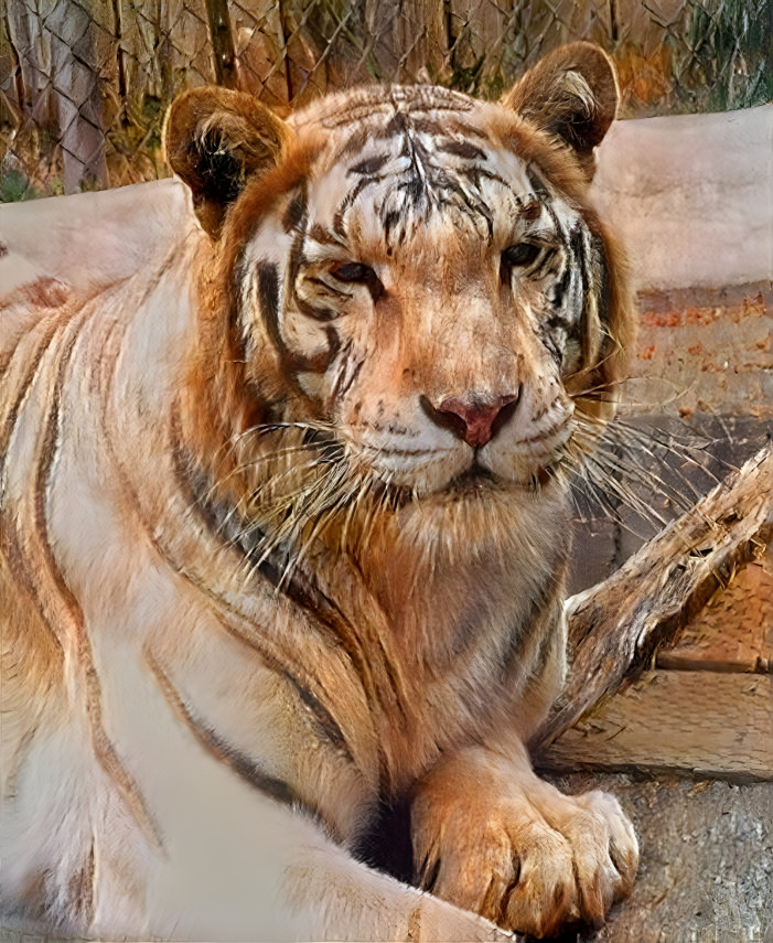 white tiger at Bandon