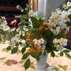 Post-Impressionist Painting: Sunflowers in Vase on Dark Background