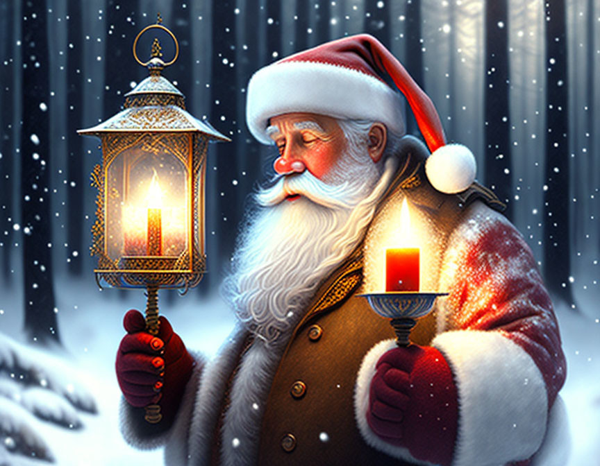 Santa Clause by Candlelight