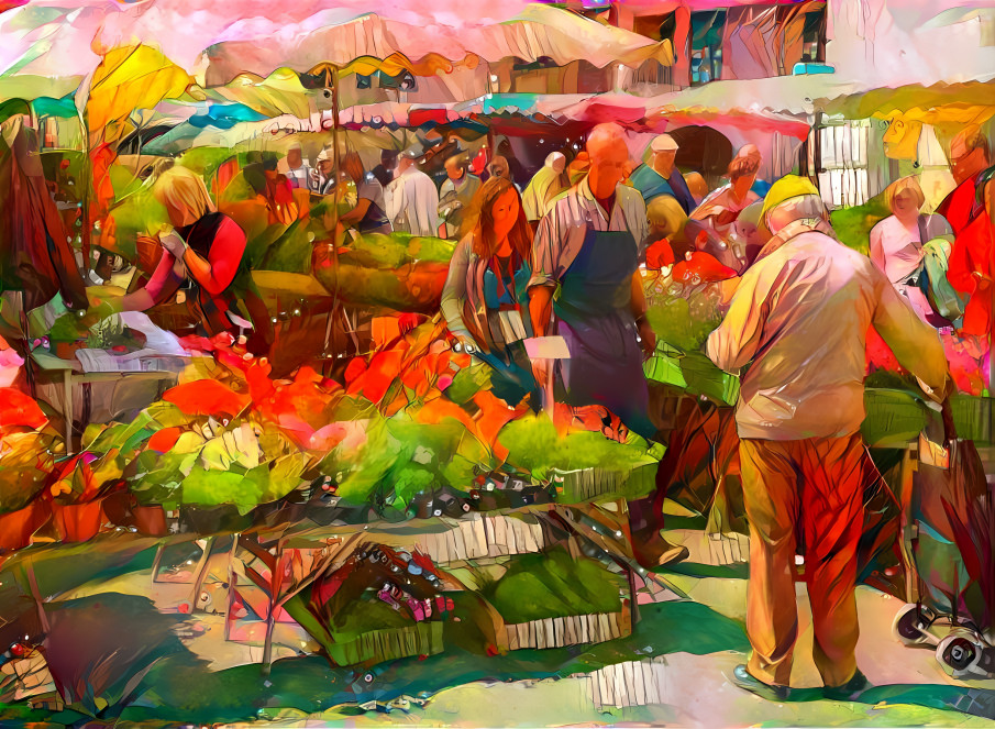 Le Marché aux fleurs d'Annecy (France)