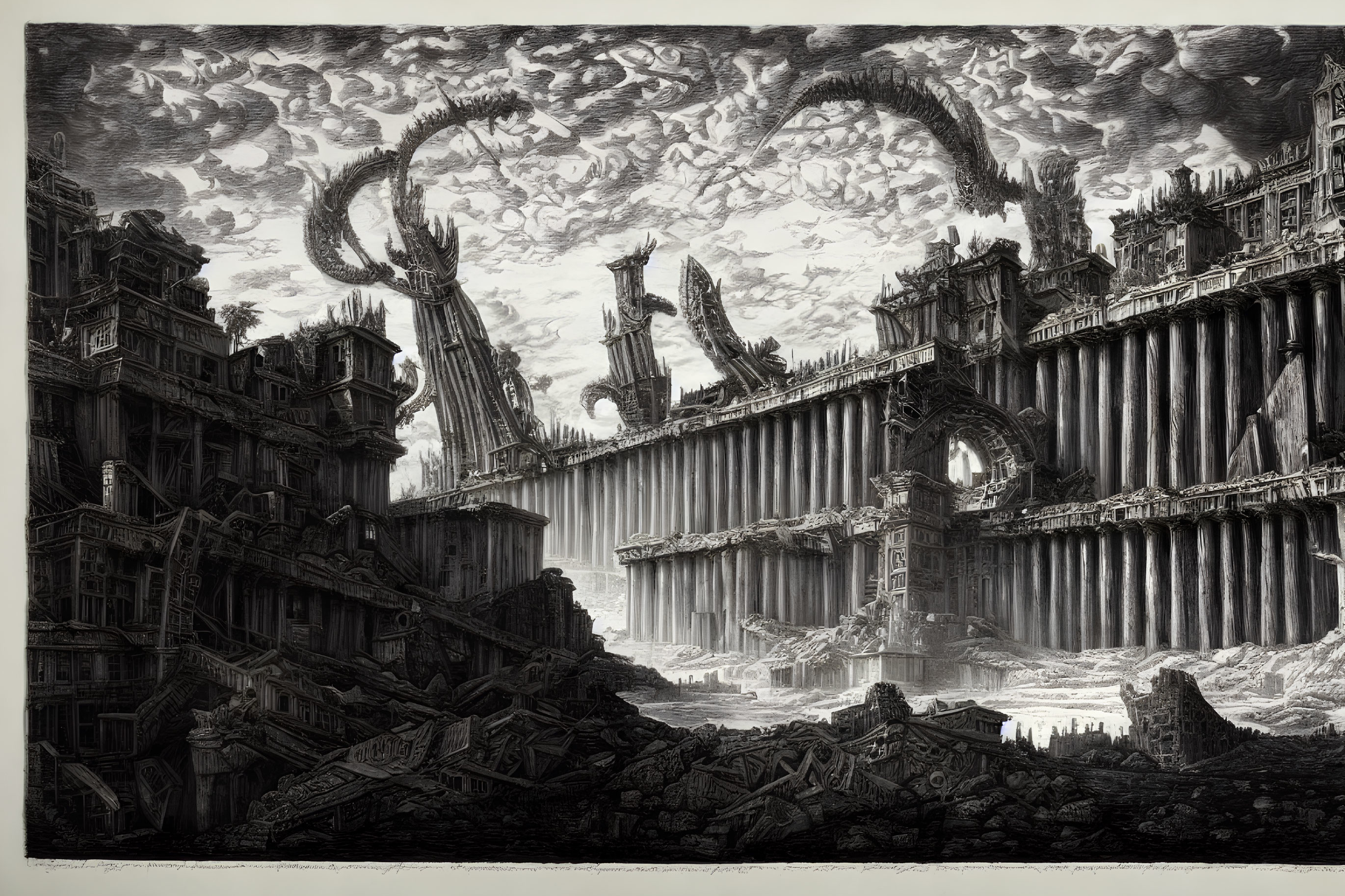 The lost city of R'lyeh, by Piranesi