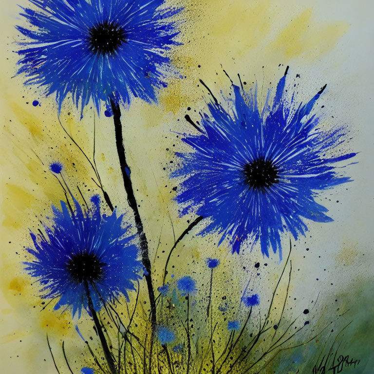 Blue Cornflowers