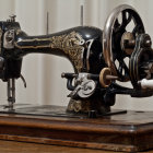 Intricate steampunk machine with glowing green chamber and person at control panels