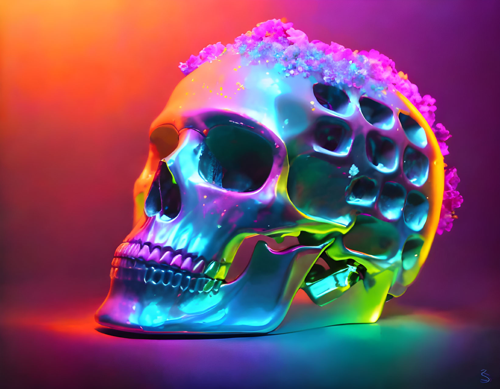 Neon Skull