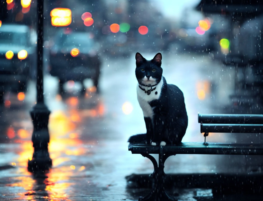 cat sitting on a fence 2