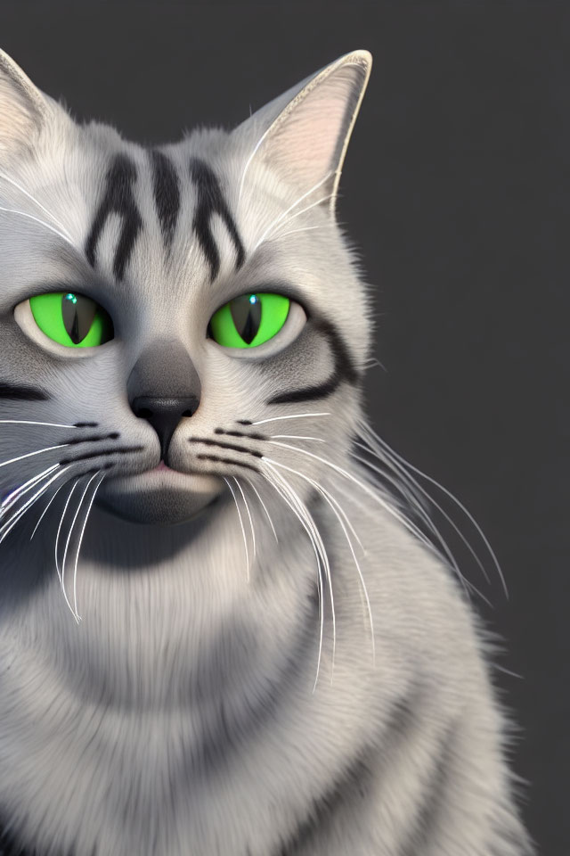 Detailed Cat  unreal engine 5 quality render 